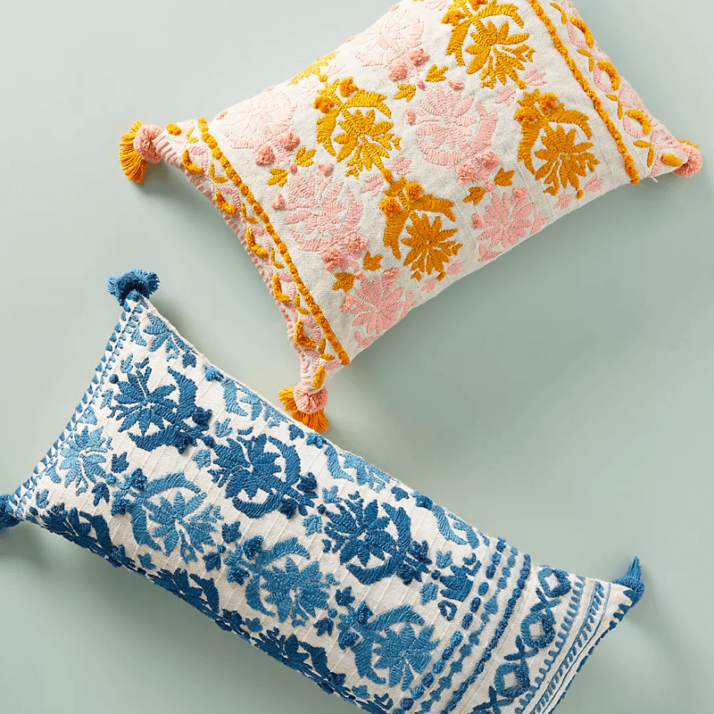 Flower Pattern Pillow - Image 2