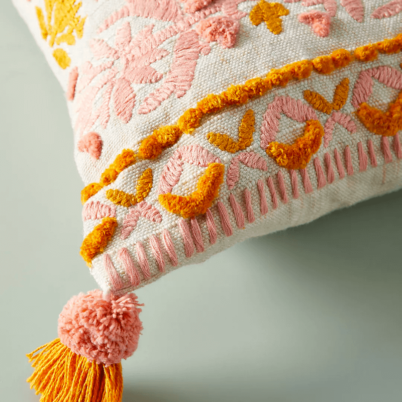 Flower Pattern Pillow - Image 3
