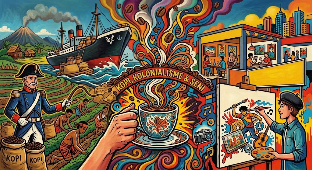 kopi kolonialisme seni